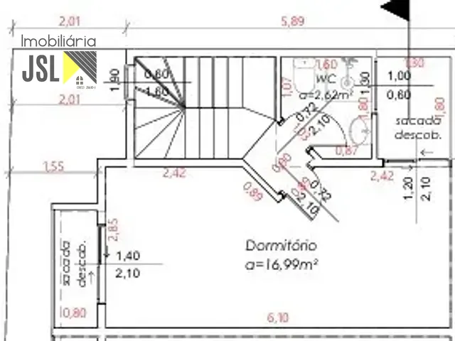 Sobrado com 40m² 2 quartos e 1 banheiro, à venda, no bairro Loteamento Real Park em Caçapava