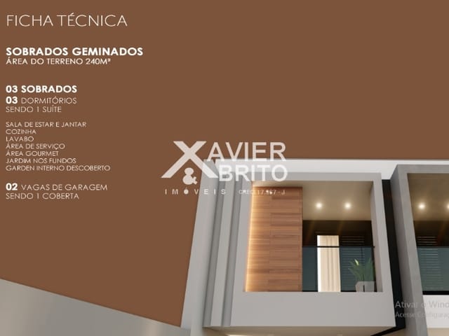 Foto do Sobrado - Sobrado à venda 3 Quartos, 1 Suite, 2 Vagas, 240M², Não informado, São Paulo - SP | Imobiliária Xavier e Brito