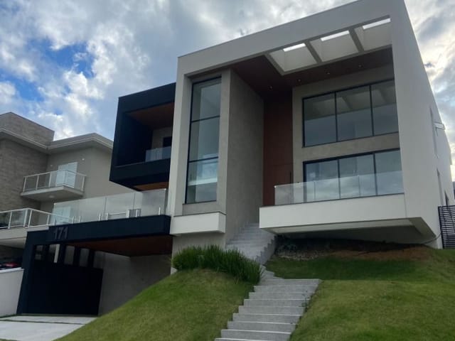 Foto do Sobrado - Sobrado com 4 dormitórios à venda, 440 m² por R$ 4.500.000,00 - Condomínio Reserva do Paratehy - São José dos Campos/SP | RUSSI IMÓVEIS
