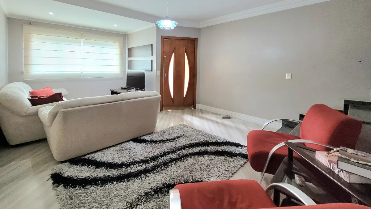 Sobrado para venda em Vila Alzira com 3 quartos, sendo 3 suítes, 127m²
