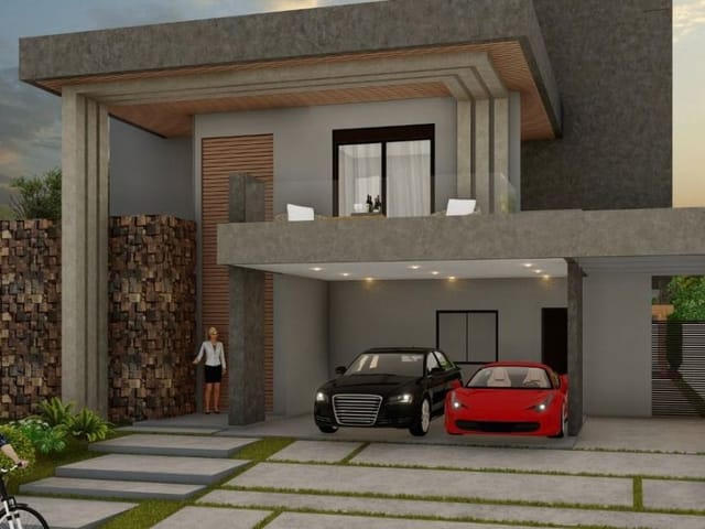 Foto do Sobrado - Sobrado com 4 dormitórios à venda, 318 m² por R$ 2.660.000,00 - Condomínio Residencial Monaco - São José dos Campos/SP | RUSSI IMÓVEIS