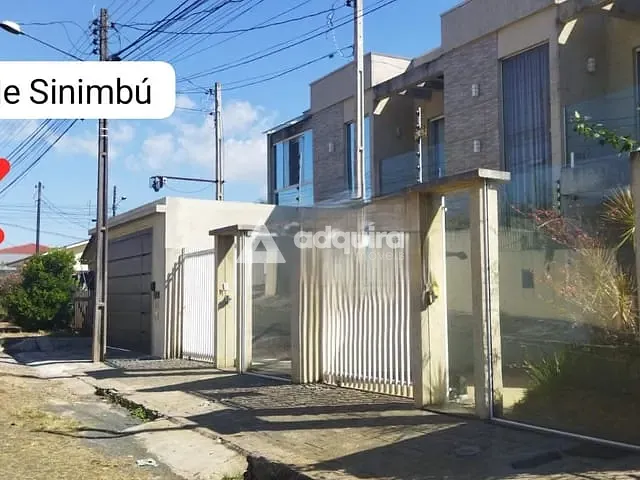 Sobrado com 110m² 3 quartos e 3 banheiros, à venda, no bairro Nova Rússia em Ponta Grossa