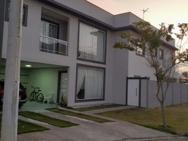 Foto do Sobrado - Sobrado no Condomínio Bosque dos Manacas com 4 dormitórios à venda, 247 m² por R$ 1.272.000 - Jardim Jacinto - Jacareí/SP | RUSSI IMÓVEIS
