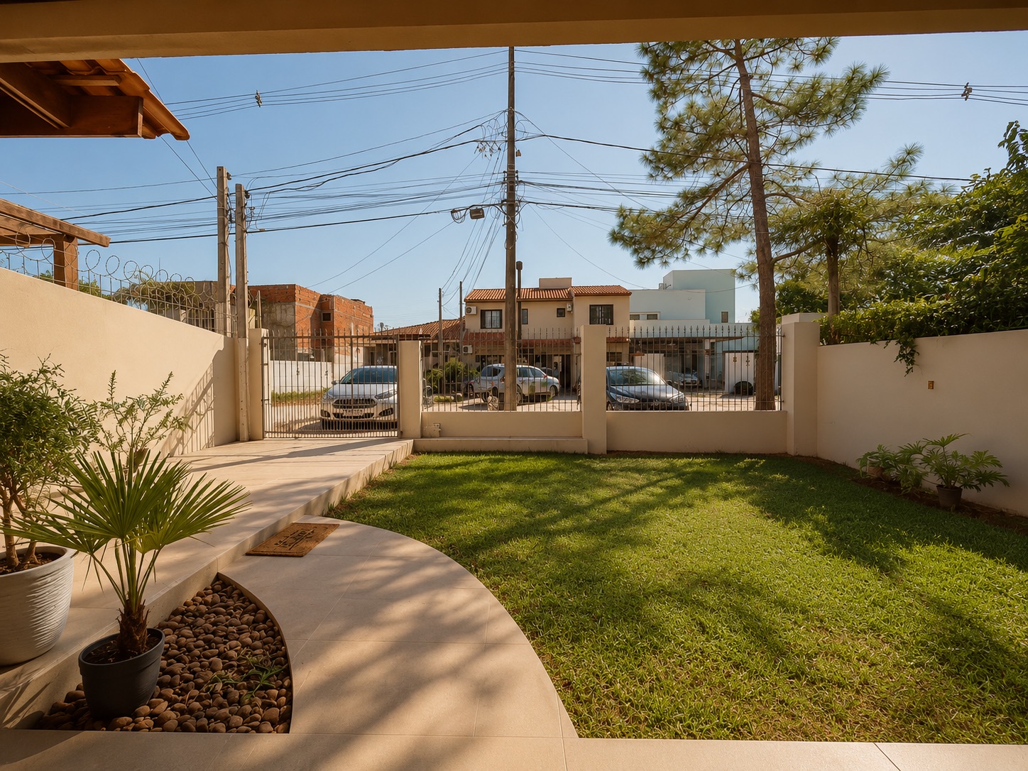 Casa à venda no Recanto de Portugal, Laranjal - 130 m², 2 quartos (sendo 1 suíte), móveis planejados, lareira e amplo pátio com piscina e garagem. - 23