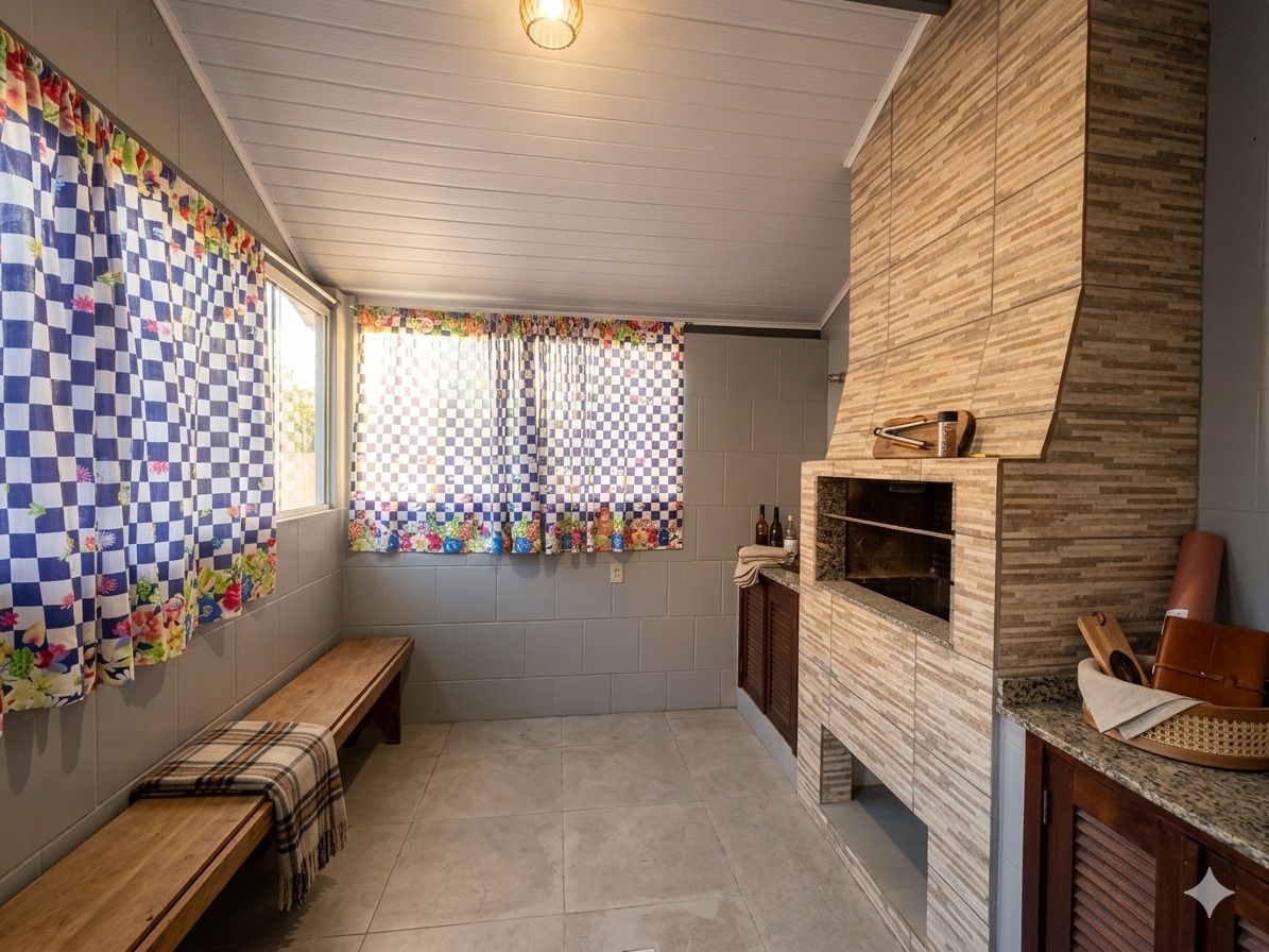 Casa à venda no Fragata, Pelotas - 119 m², 3 quartos (sendo 2 suítes), sacada, espaço gourmet com churrasqueira, piscina e garagem. - 32