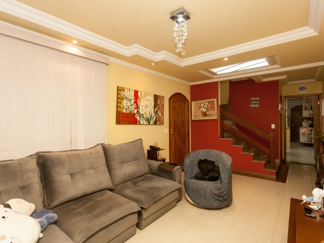 Foto do Sobrado - Sobrado para venda em Parque São Domingos com 3 quartos, sendo 2 suítes, 149m² | Lares e Andares Imóveis