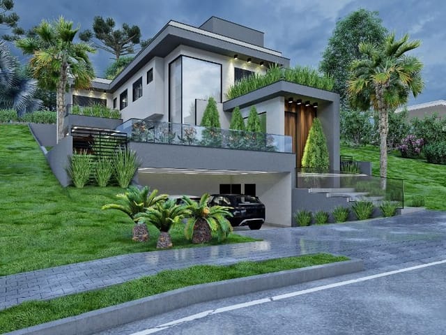 Foto do Sobrado - Sobrado com 5 dormitórios à venda, 410 m² por R$ 3.200.000 - Condomínio Residencial Alphaville I - São José dos Campos/SP | RUSSI IMÓVEIS