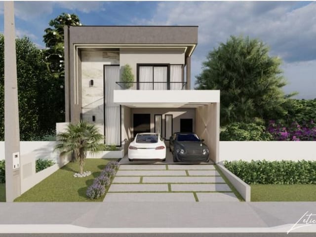 Foto do Sobrado - Sobrado no Condominio Bosque dos Manacás com 3 dormitórios à venda, 200 m² por R$ 1.100.000,00 - Jardim Jacinto - Jacareí/SP | RUSSI IMÓVEIS
