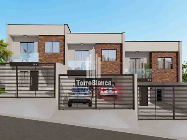 Sobrado com 88m² 3 quartos e 3 banheiros, à venda, no bairro Jardim Carvalho em Ponta Grossa