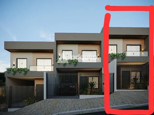 Sobrado 3 quartos e 3 banheiros, à venda, no bairro Jardim Carvalho em Ponta Grossa