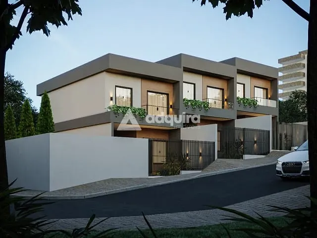 Sobrado 3 quartos e 3 banheiros, à venda, no bairro Jardim Carvalho em Ponta Grossa