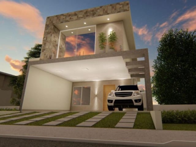 Foto do Sobrado - Sobrado com 4 dormitórios à venda, 230 m² por R$ 1.305.600,00 - Jardim Jacinto - Jacareí/SP | RUSSI IMÓVEIS
