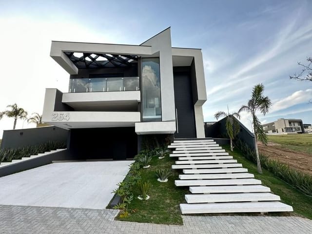 Foto do Sobrado - Sobrado com 4 dormitórios à venda, 430 m² por R$ 3.200.000,00 - Condomínio Residencial Alphaville I - São José dos Campos/SP | RUSSI IMÓVEIS
