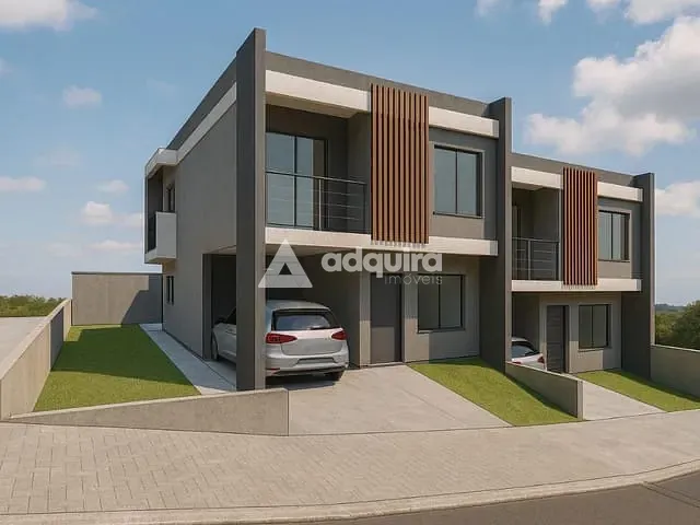 Sobrado com 137m², à venda, no bairro Uvaranas em Ponta Grossa