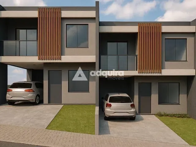 Sobrado com 95m² 3 quartos e 3 banheiros, à venda, no bairro Uvaranas em Ponta Grossa