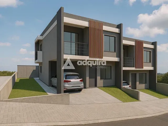 Sobrado com 95m² 3 quartos e 3 banheiros, à venda, no bairro Uvaranas em Ponta Grossa
