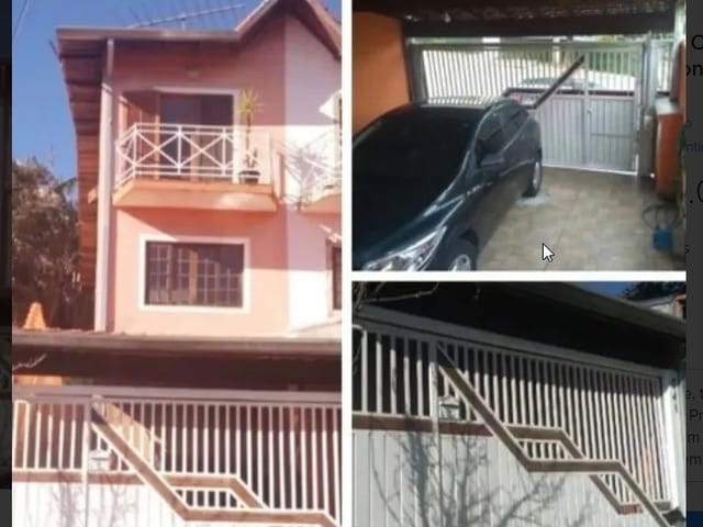 Sobrado com 130m² 3 quartos e 3 banheiros, à venda, no bairro Jardim Rio das Pedras em Cotia