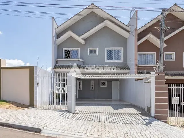 Sobrado com 172m² 4 quartos e 4 banheiros, à venda, no bairro Estrela em Ponta Grossa