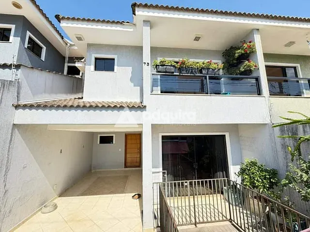 Sobrado com 145m² 3 quartos e 3 banheiros, à venda, no bairro Jardim Carvalho em Ponta Grossa