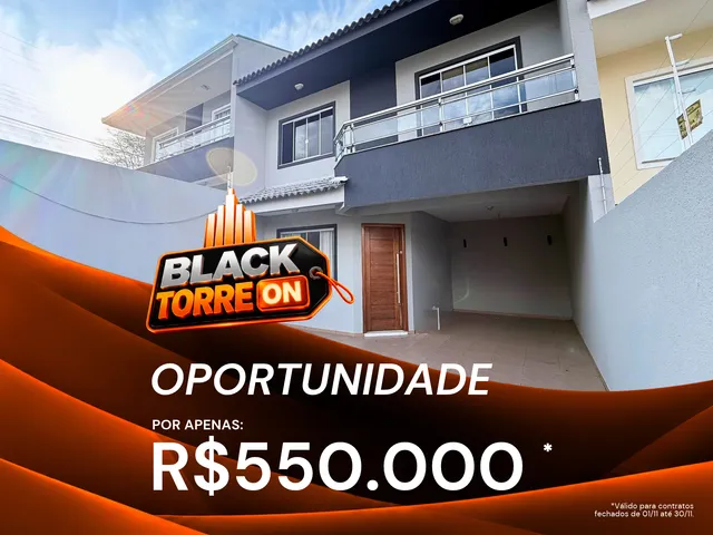 BLACK DA TORRE TÁ ON: Sobrado Semimobiliado para Venda e Locação, 3 quartos (sendo 1 suíte), 2 vagas de garagem, 110m² - Órfãs, Ponta Grossa.
