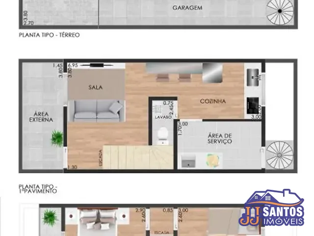 Sobrado com 82m² 2 quartos e 3 banheiros, à venda, no bairro Itaquera em São Paulo