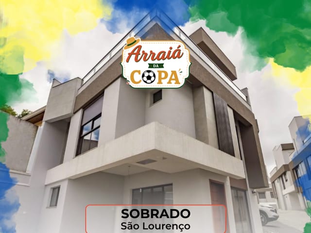 Sobrado com 127m² 3 quartos e 4 banheiros, à venda, no bairro São Lourenço em Curitiba