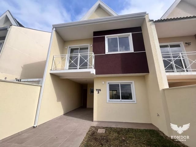 Sobrado com 150m² 3 quartos e 3 banheiros, à venda, no bairro Taboão em Curitiba