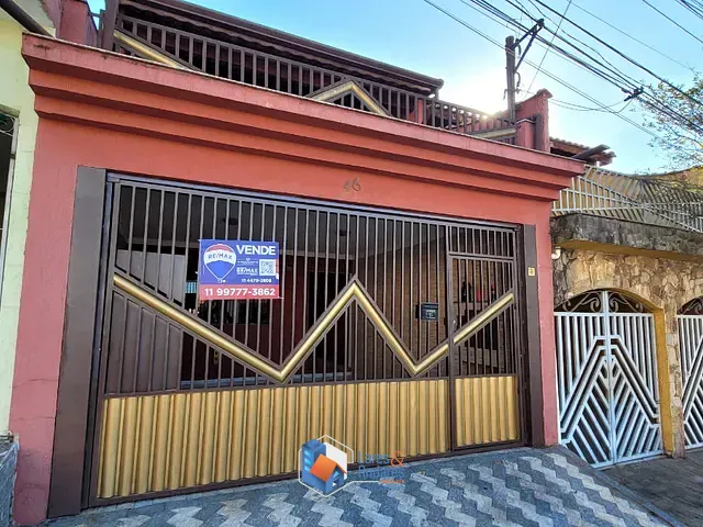 Sobrado com 125m² 3 quartos e 3 banheiros, à venda, no bairro Jardim Rina em Santo André
