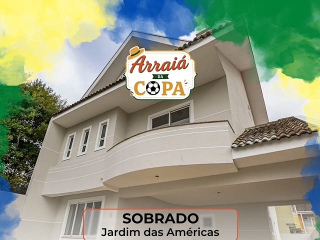 Sobrado com 200m² 4 quartos e 3 banheiros, à venda, no bairro Jardim das Américas em Curitiba