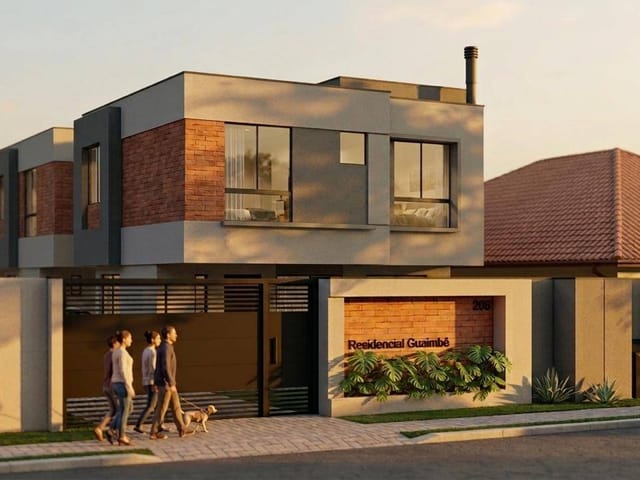 Sobrado com 109m² 3 quartos e 3 banheiros, à venda, no bairro Uberaba em Curitiba