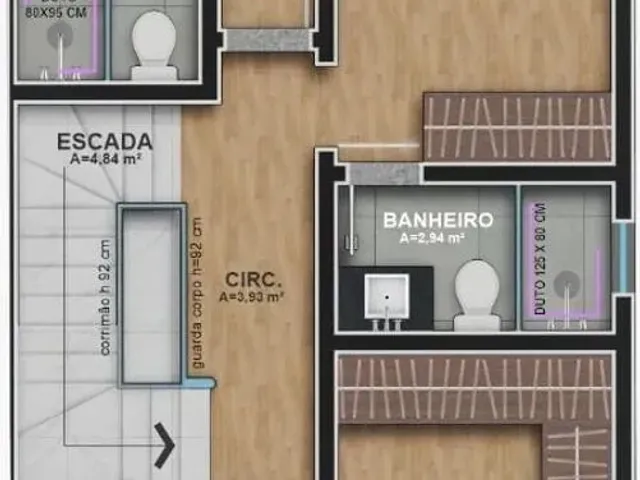 Sobrado 4 quartos e 6 banheiros, à venda, no bairro Água Verde em Curitiba