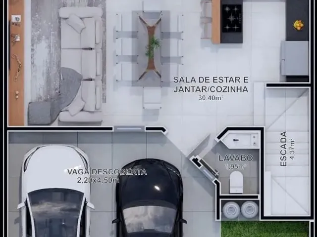 Sobrado 3 quartos e 6 banheiros, à venda, no bairro Mercês em Curitiba