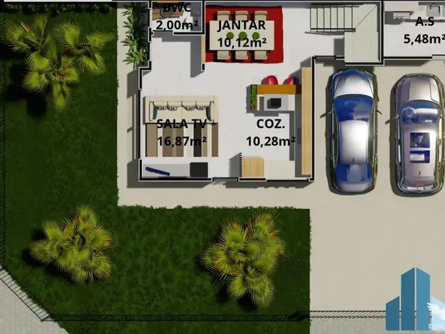 Sobrado 3 quartos e 4 banheiros, à venda, no bairro Boa Vista em Curitiba