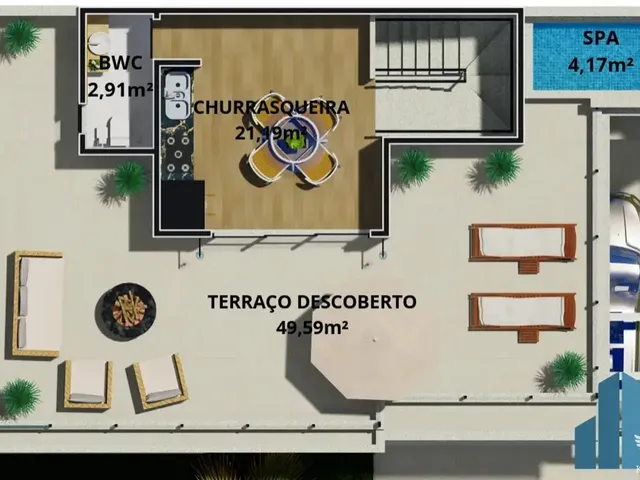 Sobrado 3 quartos e 4 banheiros, à venda, no bairro Boa Vista em Curitiba