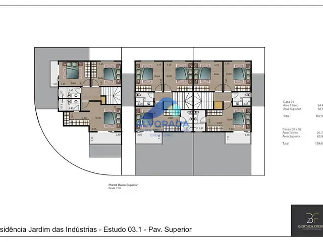 Sobrado com 126m² 3 quartos e 1 banheiro, à venda, no bairro Jardim das Indústrias em São José dos Campos