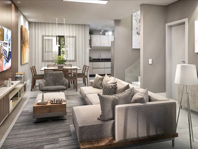 Sobrado com 154m² 3 quartos e 4 banheiros, à venda, no bairro Pilarzinho em Curitiba
