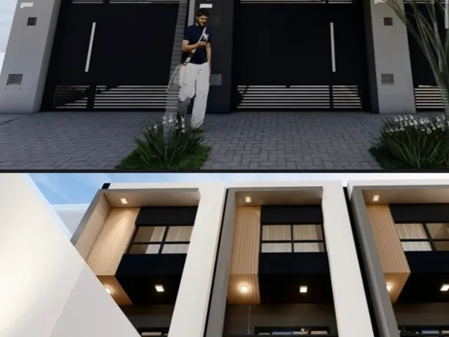 Foto do Sobrado - Sobrado Novo 3 Quartos com Suíte na Cidade Patriarca - 2 Vagas, Aceita FGTS | Imobiliária Xavier e Brito