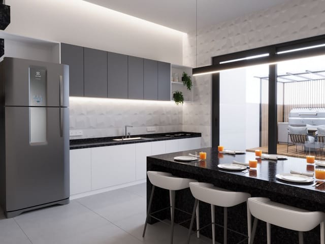 Foto do Sobrado - Sobrado Novo ,  à venda, 1.100.000,00 com 149m²- 3 Dormitórios, Sendo 3 Suítes   - Campo Grande  Vila Gea, São Paulo, SP. | Paulista Imóveis