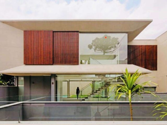 Foto do Sobrado - Sobrado Novo à Venda com 609m², 3 suítes, 4 vagas, piscina no Jd. Petrópolis, São Paulo, SP | Paulista Imóveis