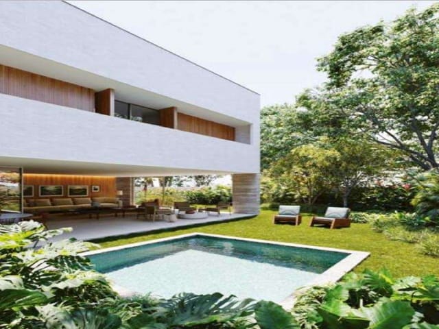 Foto do Sobrado - Sobrado Novo à Venda com 609m², 3 suítes, 4 vagas, piscina no Jd. Petrópolis, São Paulo, SP | Paulista Imóveis