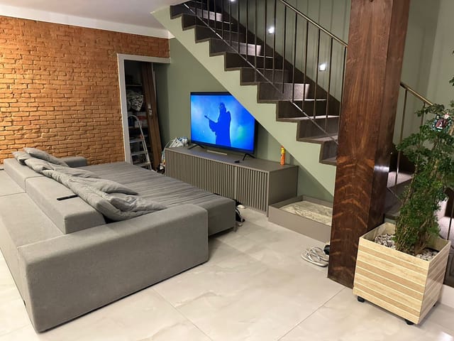 Foto do Sobrado - Sobrado à venda com 195m², 3 quartos, 1 suíte, 1 vaga de garagem no Campo Belo, São Paulo-SP | Paulista Imóveis