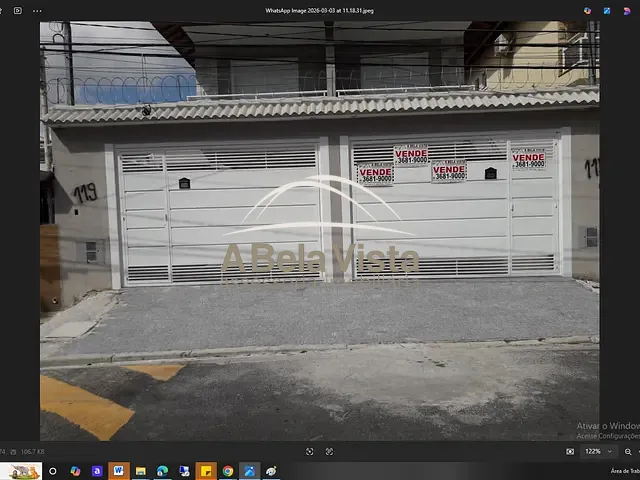 Sobrado com 145m² 3 quartos e 3 banheiros, à venda, no bairro Bela Vista em Osasco