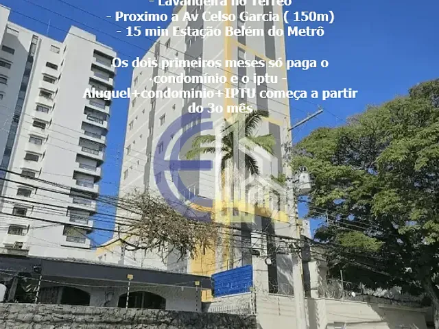 Studio 1 quarto e 1 banheiro, à venda ou para alugar, no bairro Belenzinho em São Paulo