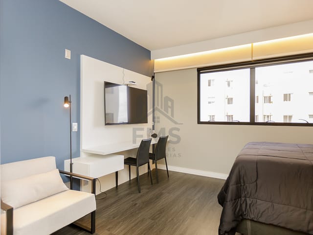 Studio com 60m² 1 quarto e 1 banheiro, à venda, no bairro Água Verde em Curitiba