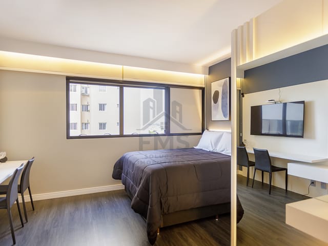 Studio com 60m² 1 quarto e 1 banheiro, à venda, no bairro Água Verde em Curitiba