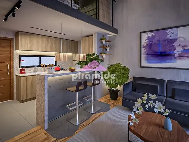 Studio 1 quarto e 1 banheiro, à venda, no bairro Pontal de Santa Marina em Caraguatatuba