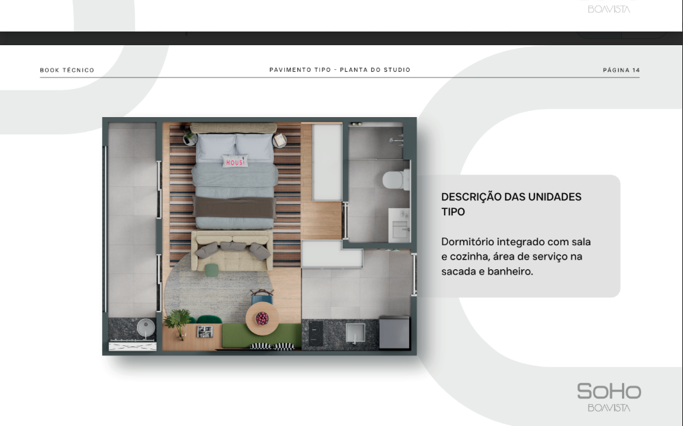 Apartamento, 1 quarto, 35 m² - Foto 3