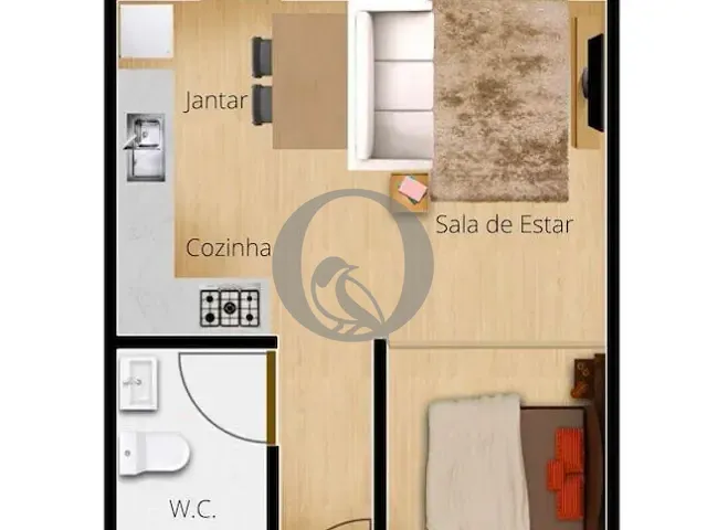 Studio 1 quarto e 1 banheiro, à venda, no bairro Vila Regente Feijó em São Paulo