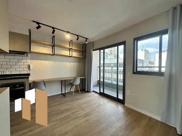 Studio com 30m² 1 quarto e 1 banheiro, para alugar, no bairro República em São Paulo