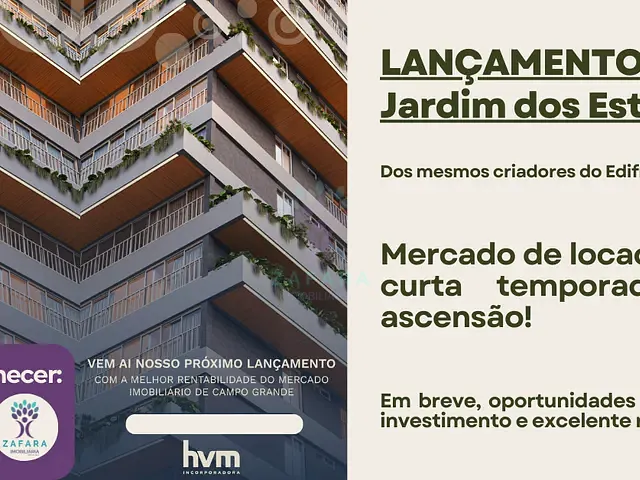 Studio 1 quarto e 1 banheiro, à venda, no bairro Jardim dos Estados em Campo Grande